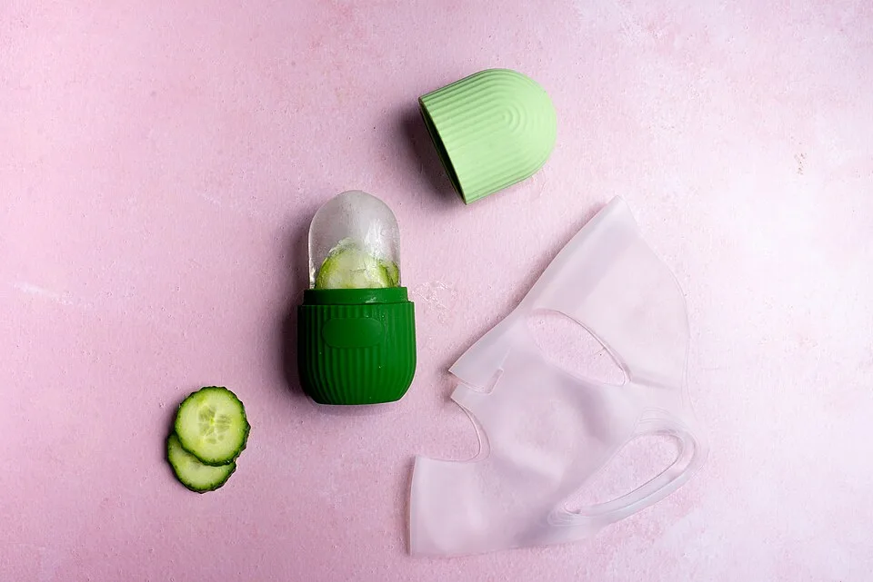 Cucumber slices for dark circle skin care