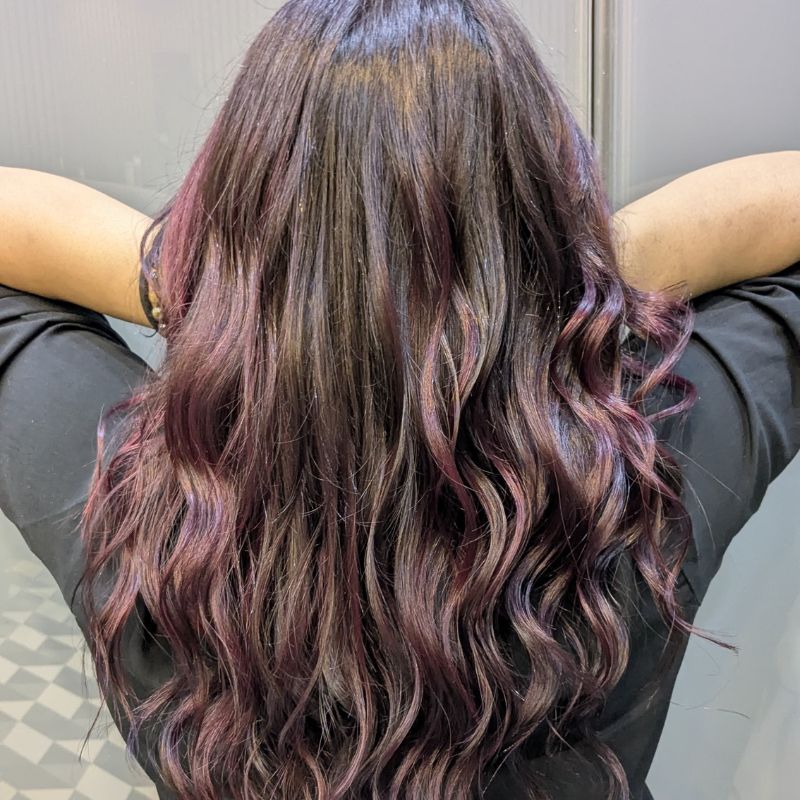 Hair styling work at S.Sense Salon