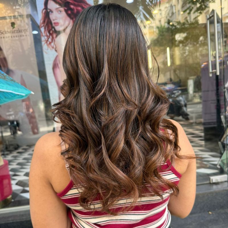 Professional hair coloring service