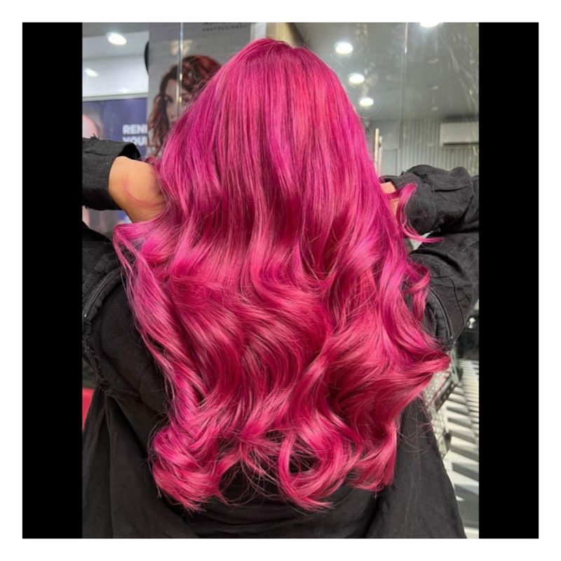Ombre hair coloring technique example