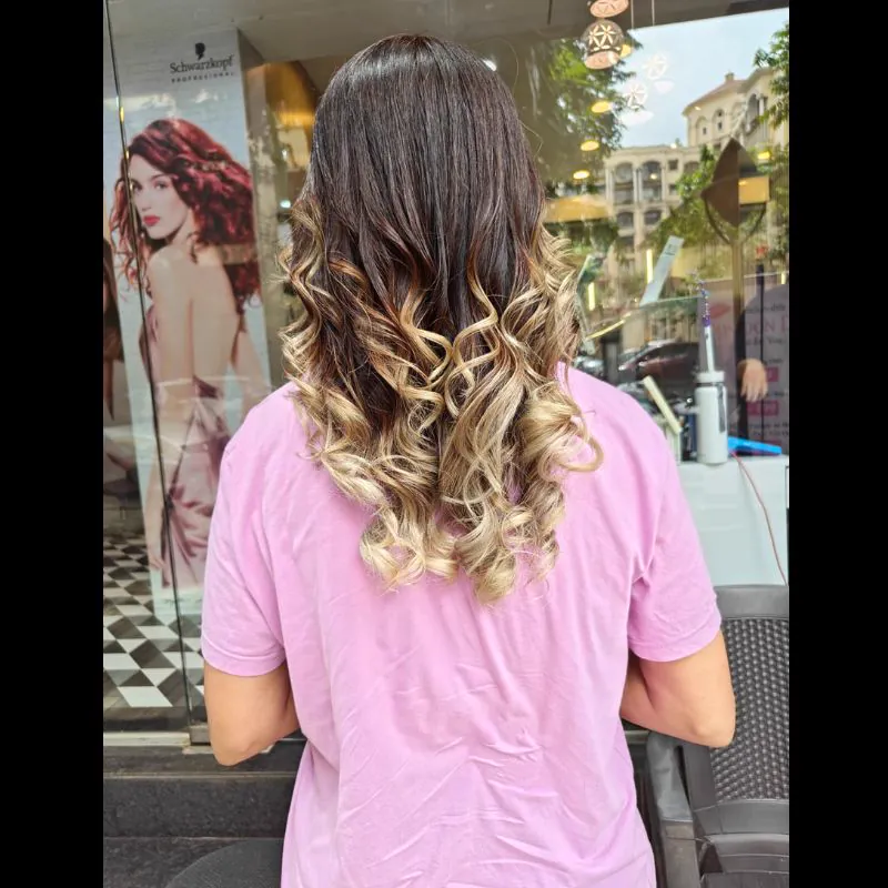 Curly hair treatment styling portfolio