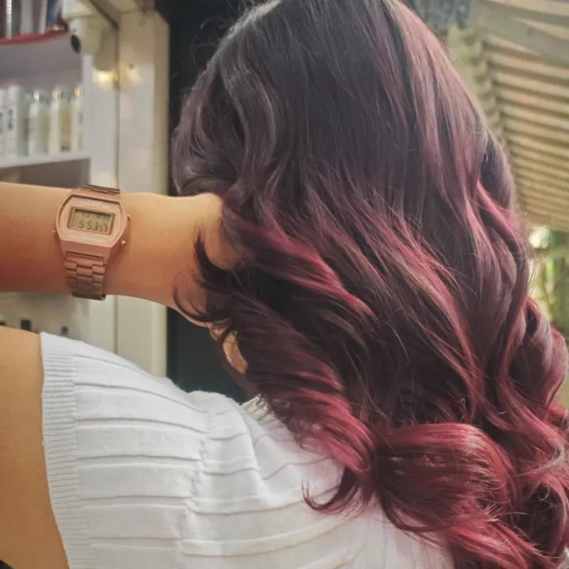 Platinum blonde hair color transformation