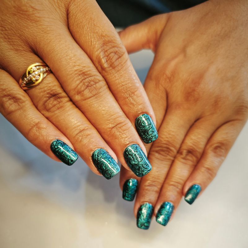 Ombre nail gradient design showcase