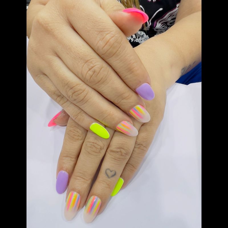 Matte finish nail polish application